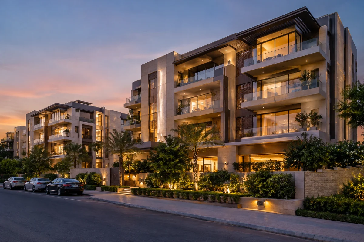 Exterior architecture visualization for a residential property